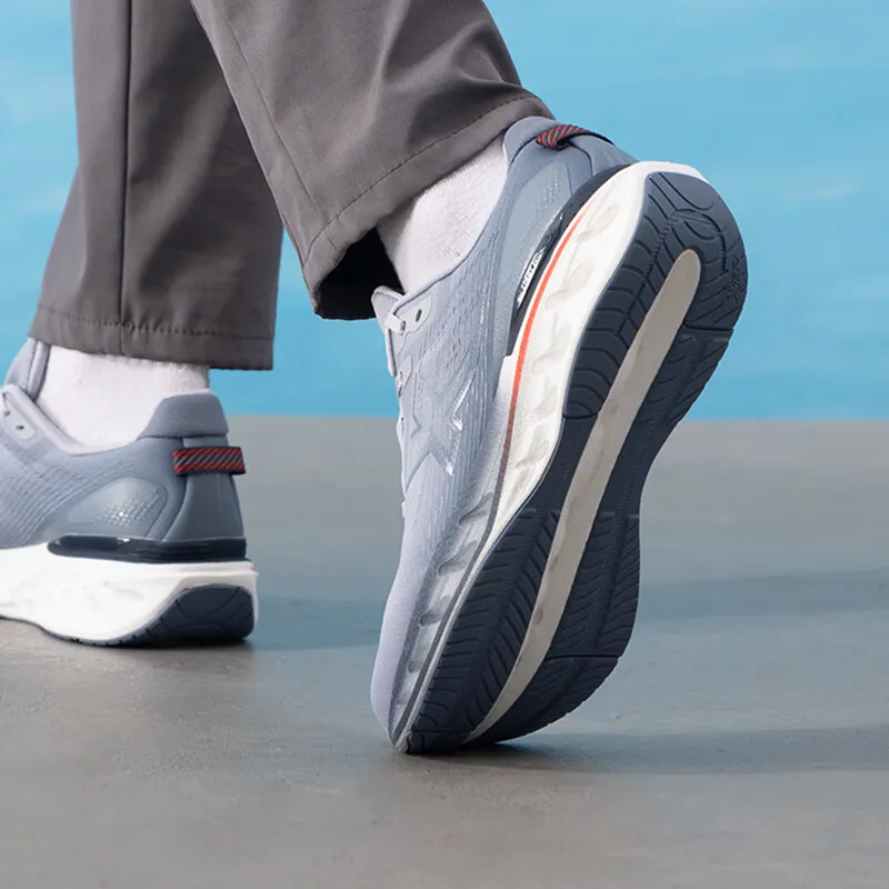 XTEP Cushioning Spin 12 Cushioning And Breathable Low Top Casual Running Shoes Men's Blue Gray-6