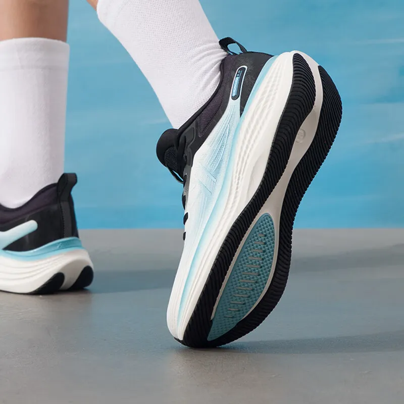 XTEP Shock Absorbers With Slip Resistant Features Low Top Casual City Commute Running Shoes Men's White Black Blue-7