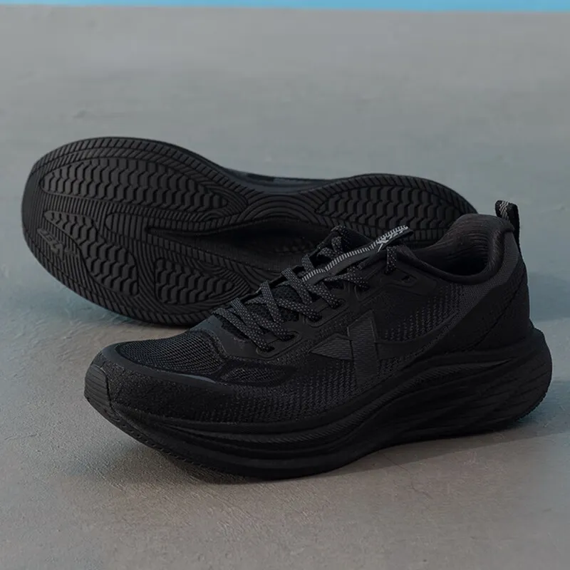 XTEP Shock Absorbers With Slip Resistant Features Low Top Casual Training Running Shoes Men's Black-3