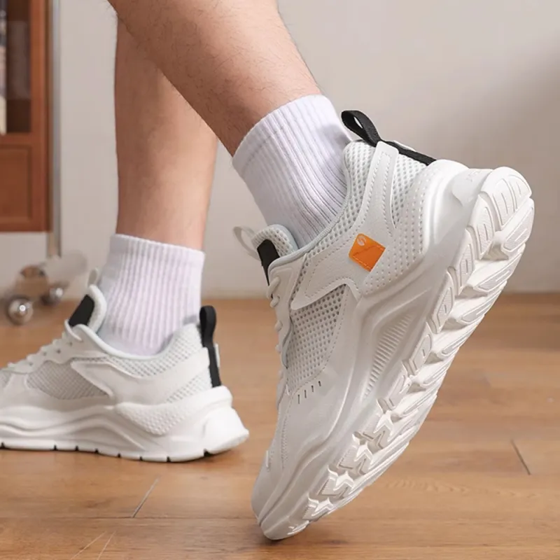 361° Slip Resistant And Breathable Low Top Casual Shoes Men's White-5