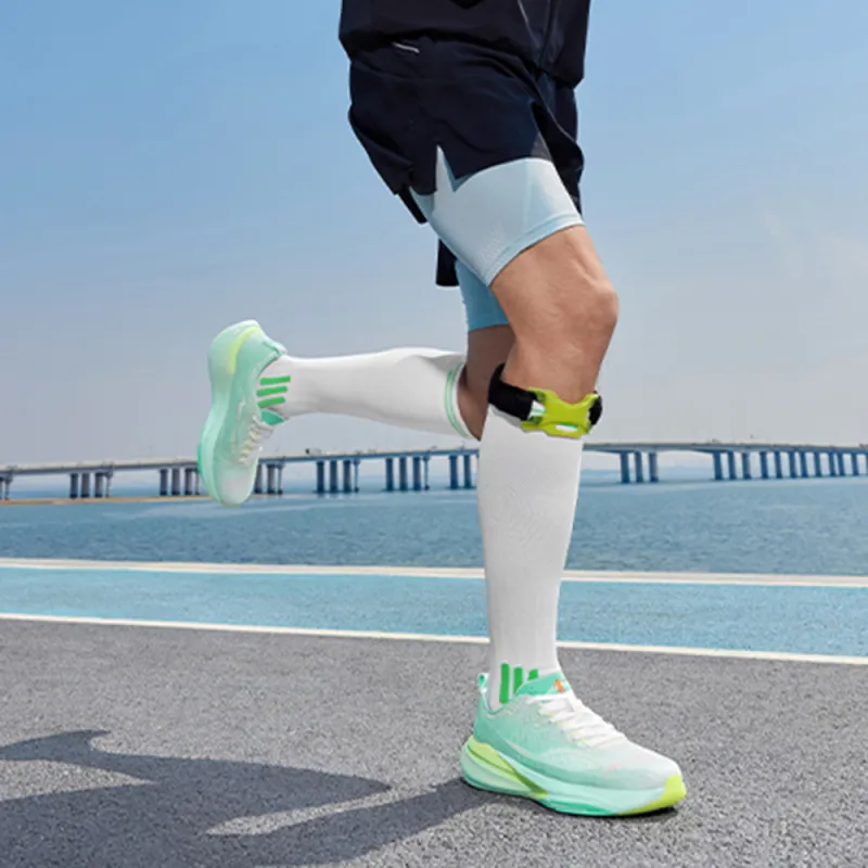 QIAODAN Cushioning And Breathable Low Top Physical Fitness Test, Physical Exam, Racing Running Shoes Men's Cyan-4