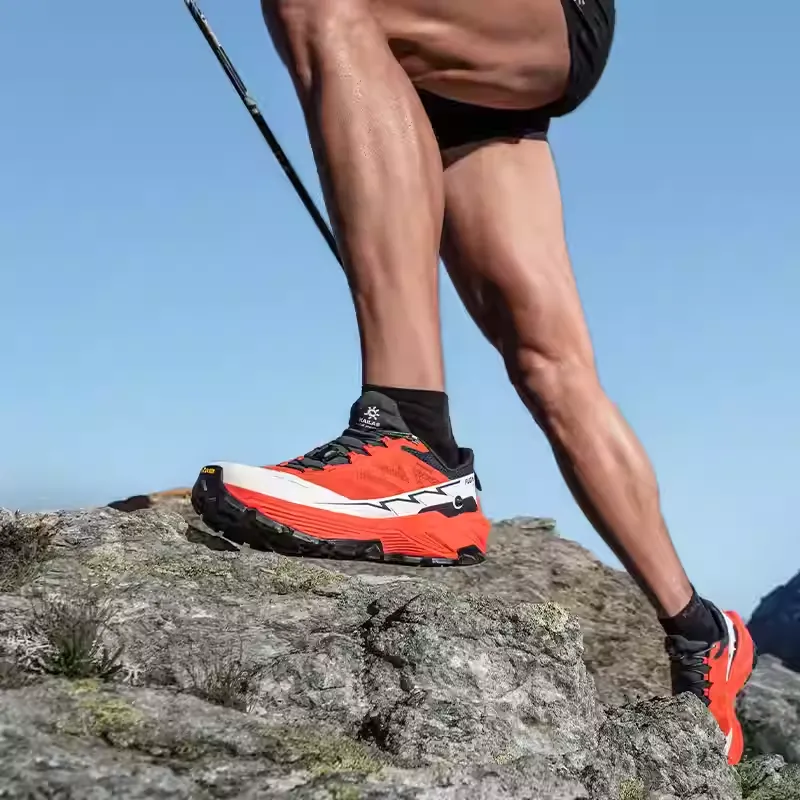 KAILAS FUGA EX3 Anti-Slip Wear-Resistant Low-Top Trail Running Running Shoes Men's Orange-3