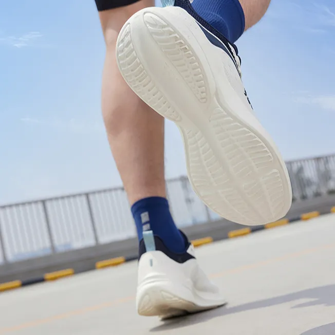 361° Blade 2.0 Anti-Slip And Wear-Resistant Rebound Low-Top Running Shoes Men's White Blue-5