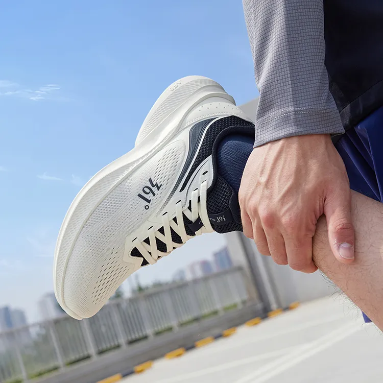 361° Blade 2.0 Anti-Slip And Wear-Resistant Rebound Low-Top Running Shoes Men's White Blue-4