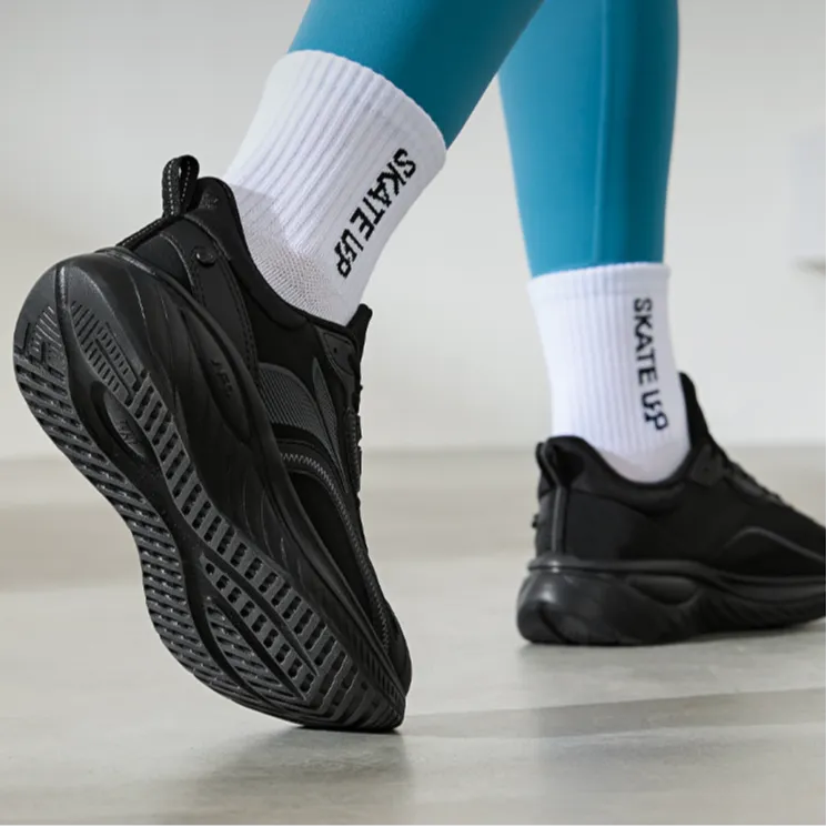 361° Anti Slip Wear Resistant Low Top Casual Running Shoes Women's Obsidian Black-4