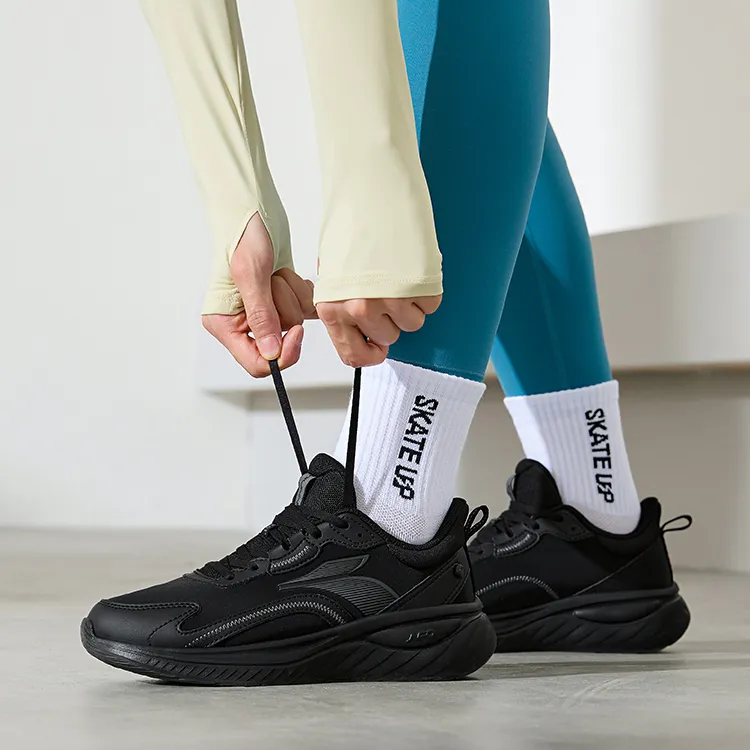 361° Anti Slip Wear Resistant Low Top Casual Running Shoes Women's Obsidian Black-3