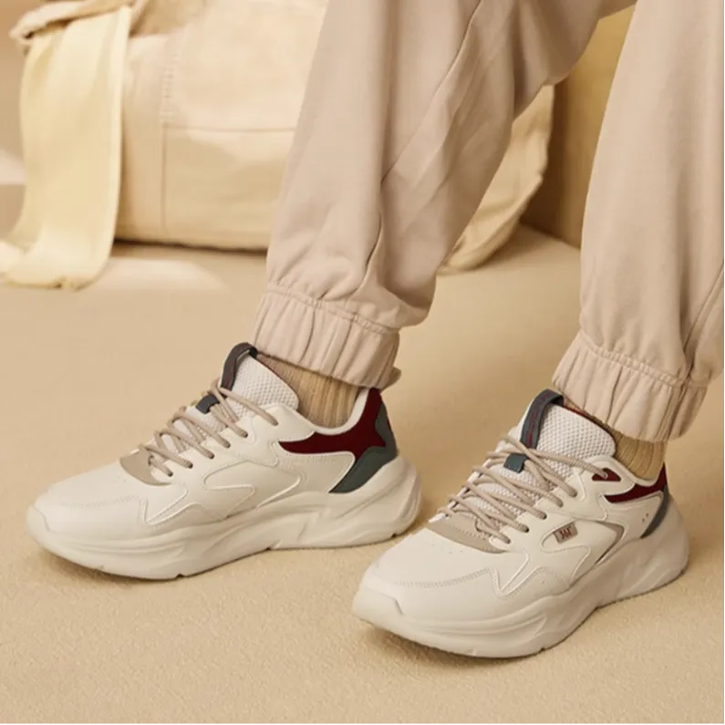 361° Ode Anti-Slip Wear-Resistant Low-Top Casual Shoes Men's Beige-1