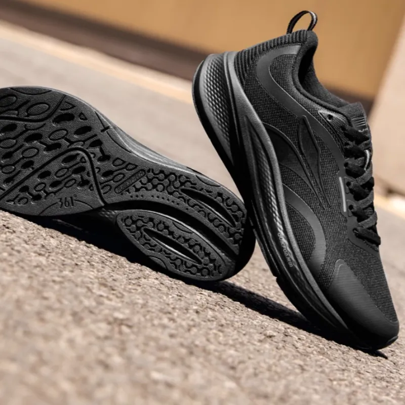 361° Anti-Slip Wear-Resistant Low-Top Casual Running Shoes Women's Black-2