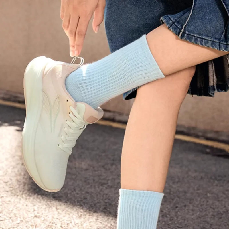 361° Anti-Slip Wear-Resistant Low-Top Casual Running Shoes Women's White Pink-2