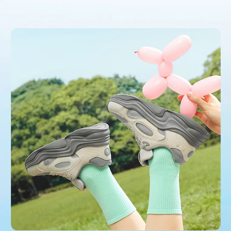 361° Yunshu Anti-Slip Wear-Resistant Low-Top Casual Shoes Women's White Gray-2