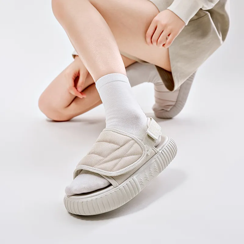 Kappa Sports Sandals Unisex Gray White-6