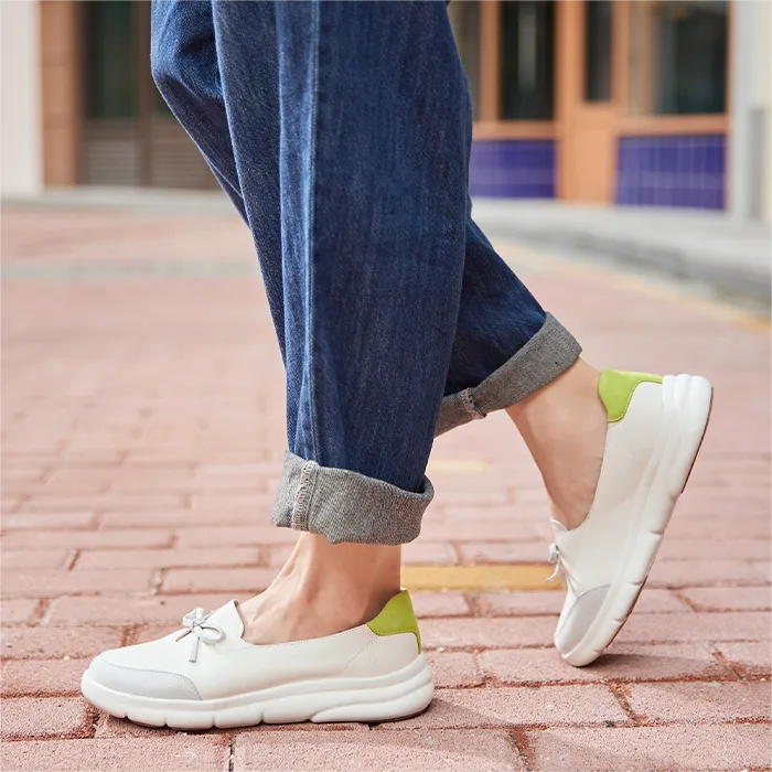 Hush Puppies Loafers Women's White/Yellow/Purple-1