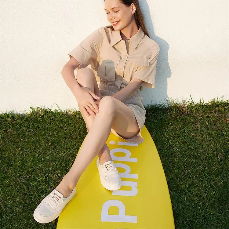 Hush Puppies Low-Top Skateboard Shoes Women's-3