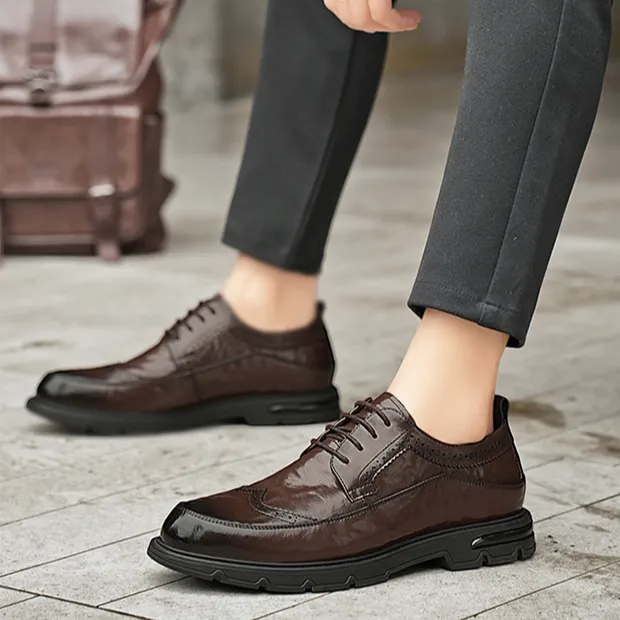 G.N.SHIJIA Dress Shoes Men's Brown-6