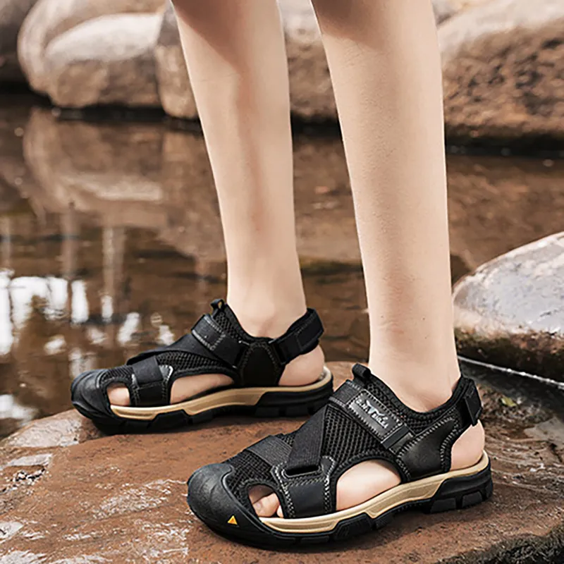 G.N.SHIJIA Beach Sandals Men's Black-2