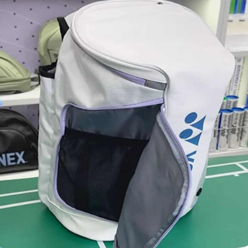 YONEX Badminton Racket Bags 2 Pcs Casual Backpack White, Black Unisex Individual Shoe Compartment-2