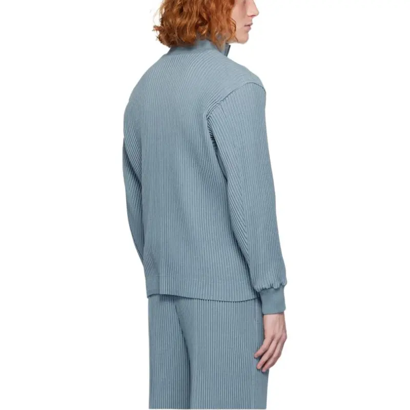 ISSEY MIYAKE Kersey Pleats Bomber Jacket-4