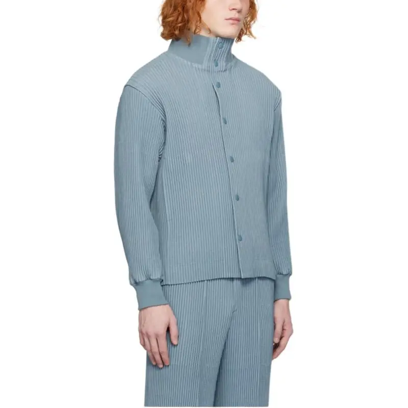 ISSEY MIYAKE Kersey Pleats Bomber Jacket-3