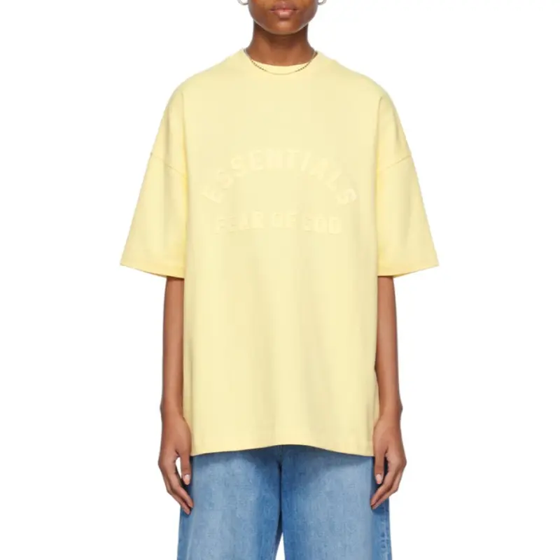 Fear Of God Essentials Logo print T shirt-3