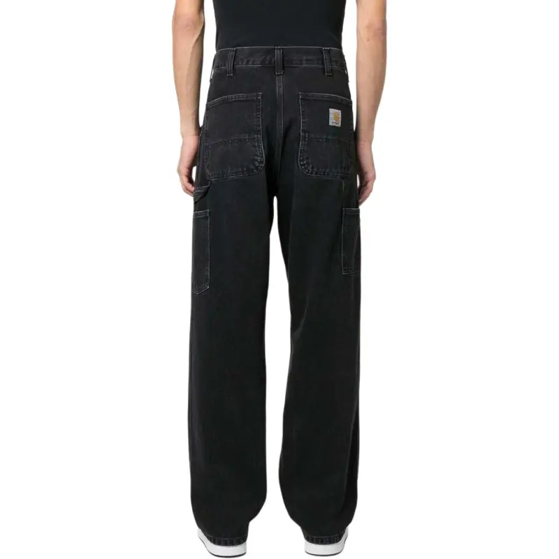 Carhartt WIP Logo Patch Straight Leg Jeans-4
