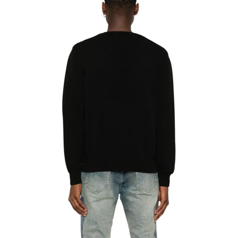 PALM ANGELS Logo Detailed Crew Neck Sweater-4