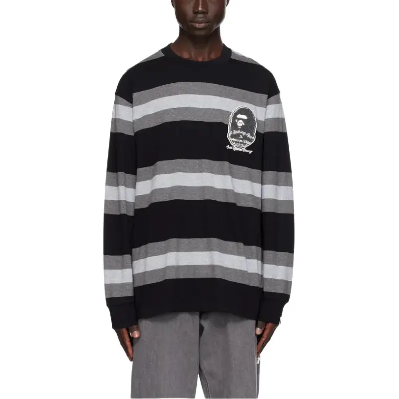 Bape Badge Hoop L/S Tee-1