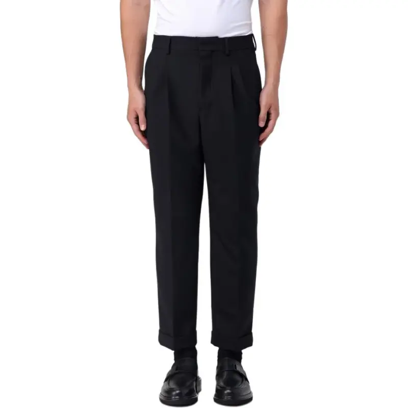 AMIPARIS Paris Pressed Crease Cropped Trousers-3