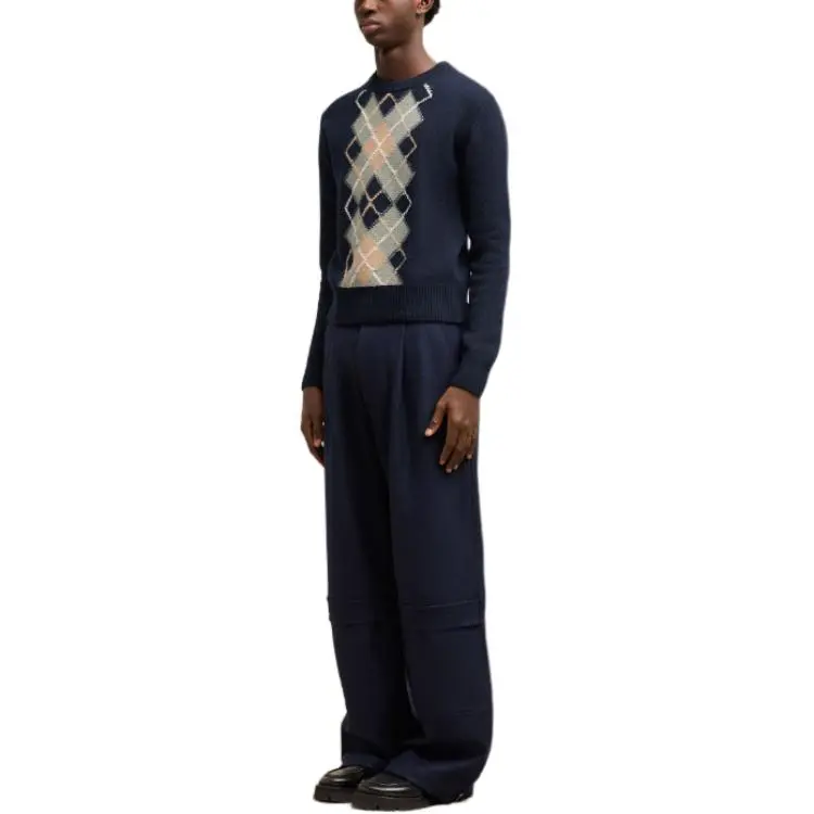 AMIPARIS Paris Argyle Knitted Jumper-2