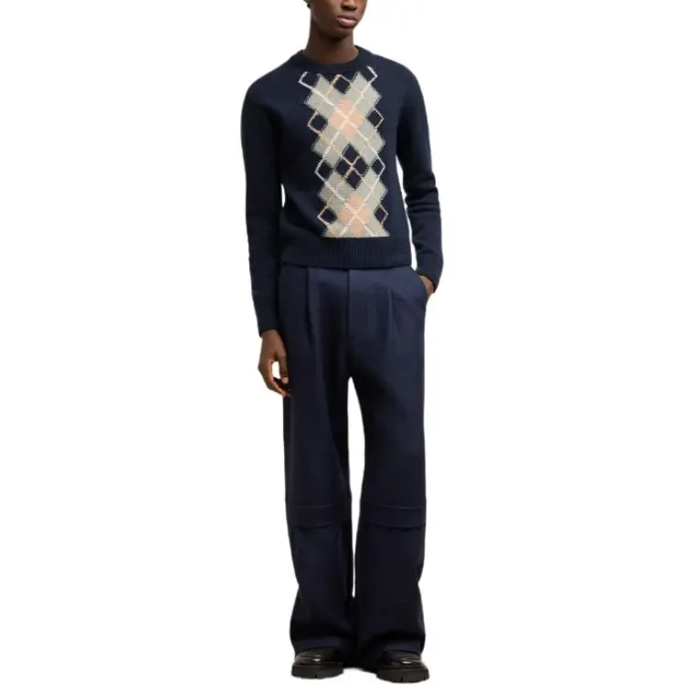 AMIPARIS Paris Argyle Knitted Jumper-1