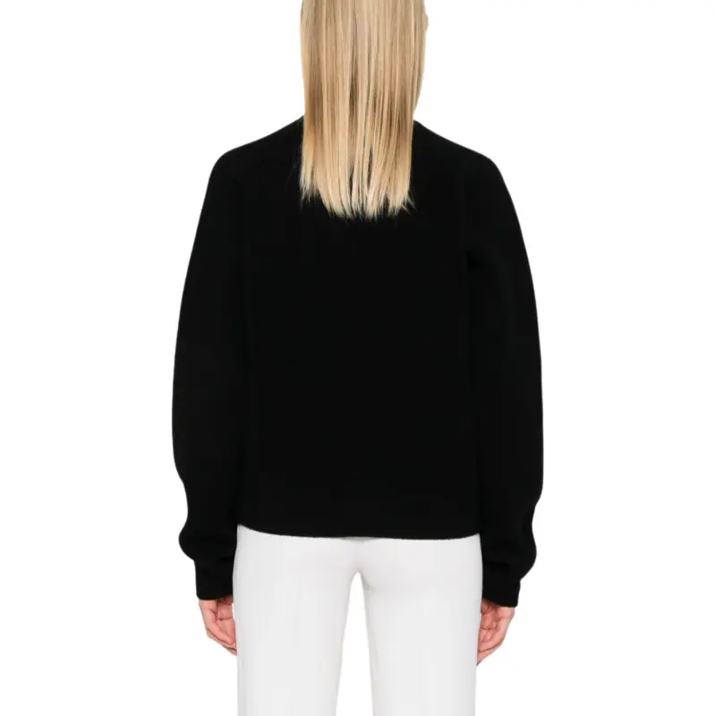 TOTEME Long Sleeved Crewneck Knitted Cardigan-4
