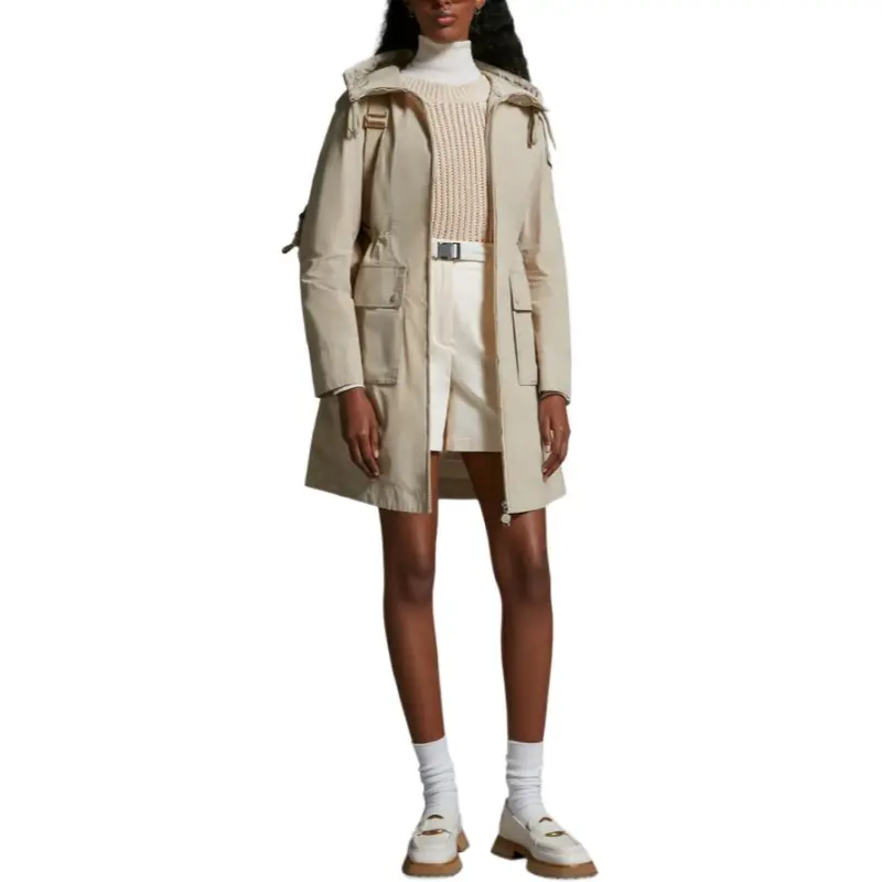 Moncler Jackets Coats Women's Beige-2