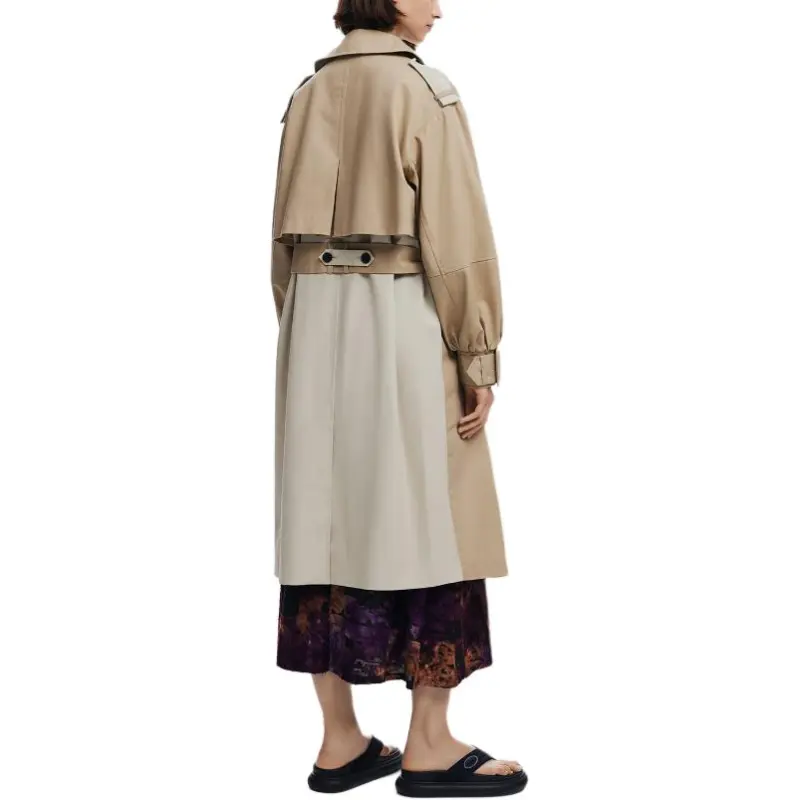 Desigual Trench Coat Women's Beige-3