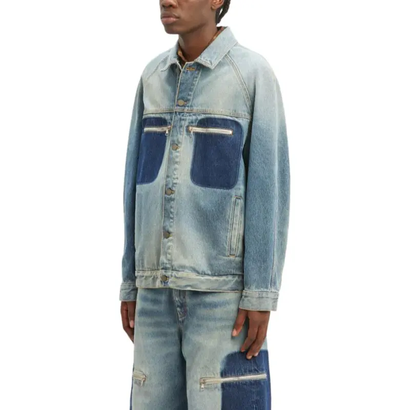 PALM ANGELS Buttoned Denim Jacket-3
