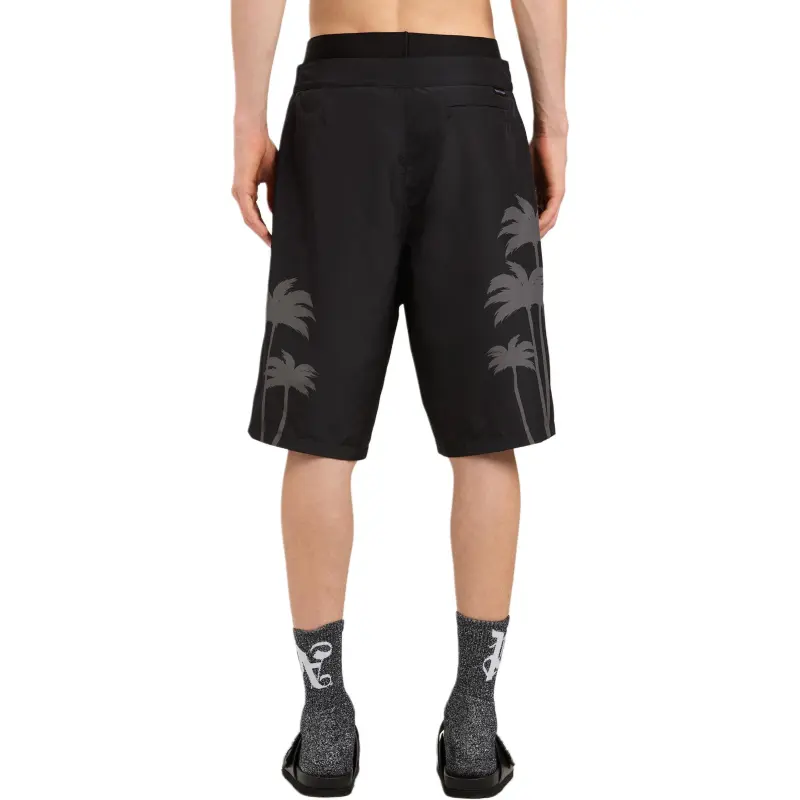 PALM ANGELS Palms Printed Drawstring Swim Shorts-4