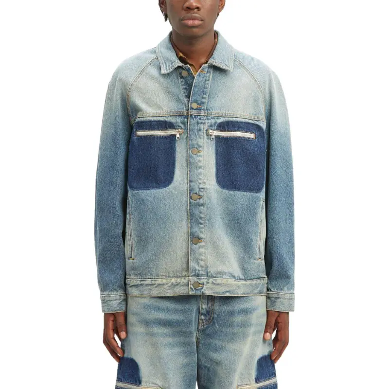 PALM ANGELS Buttoned Denim Jacket-2
