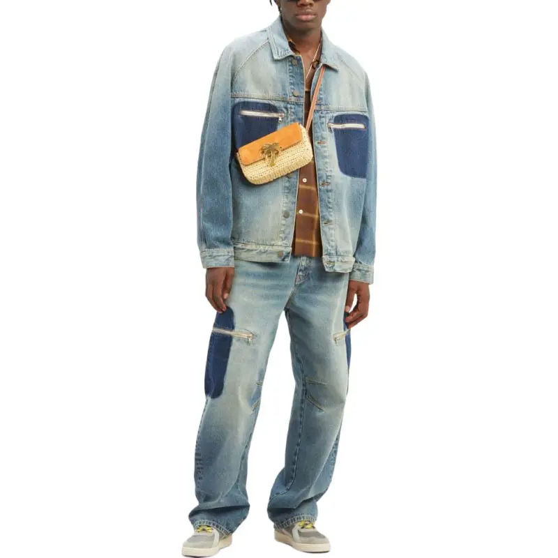 PALM ANGELS Buttoned Denim Jacket-1