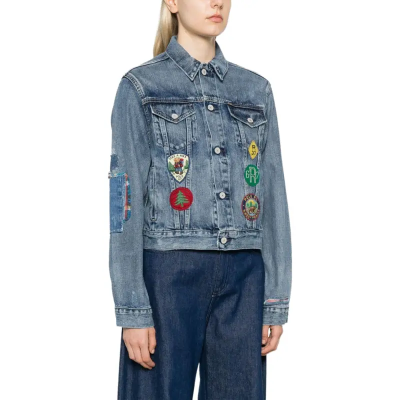 Polo Ralph Lauren Button Up Distressed Denim Jacket-1