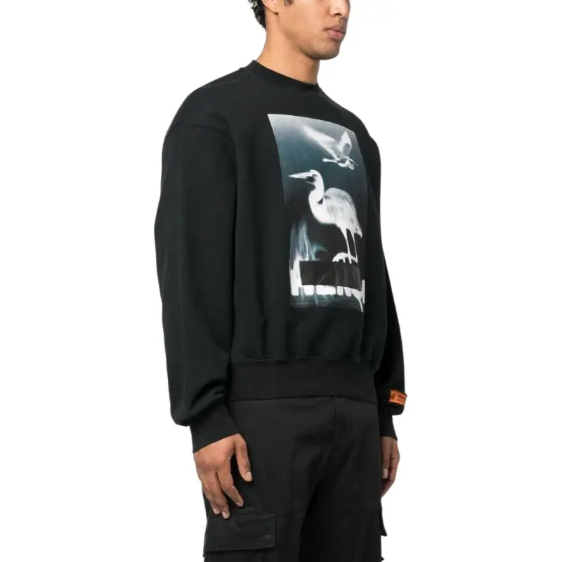 HERON PRESTON Censored Heron Logo Sweatshirt-3