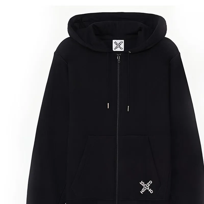 KENZO Letter Logo Sweatshirts Men Black-3