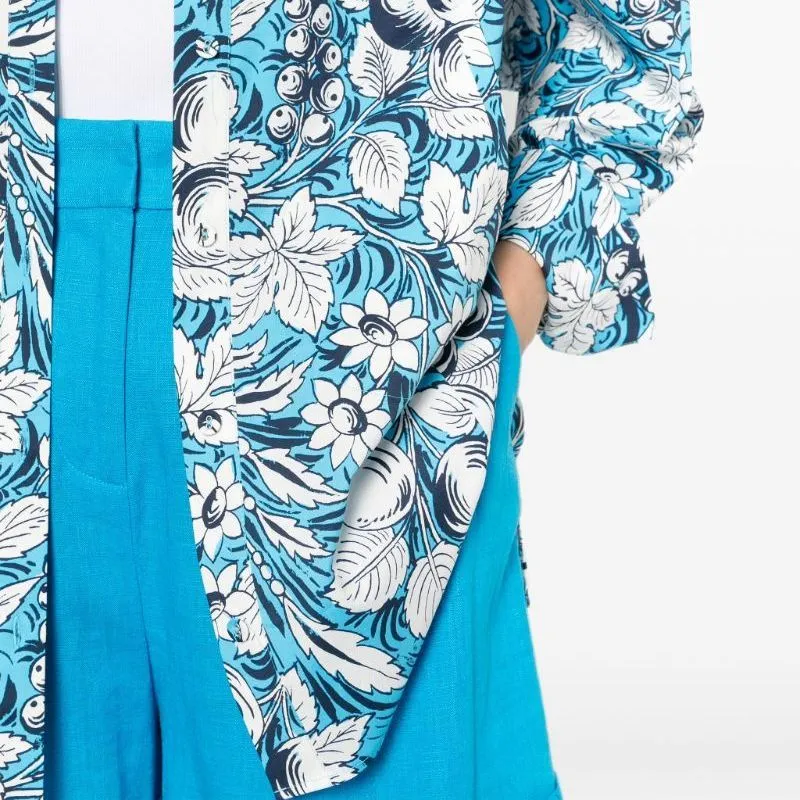DVF Diane Von Furstenberg Caleb Botanical print Shirt-5