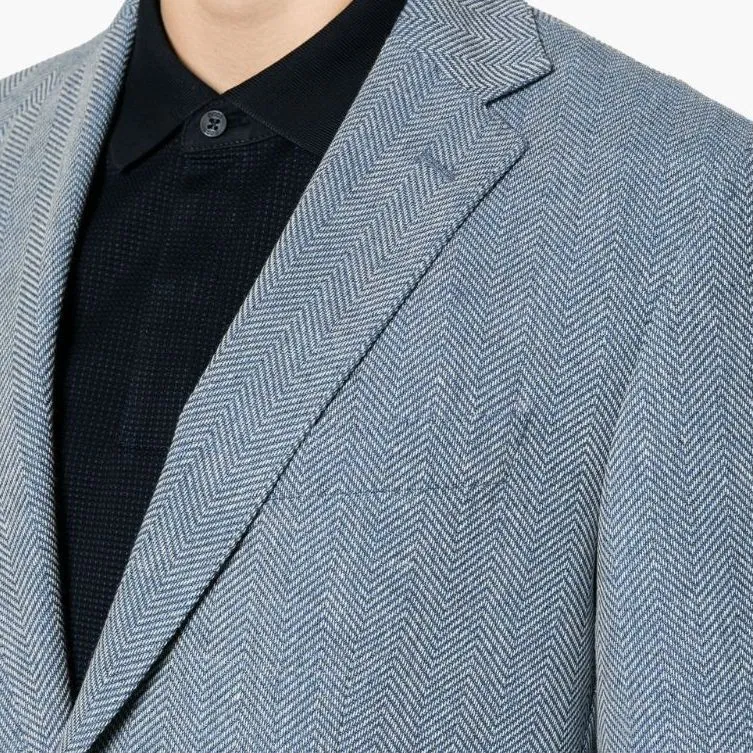 HUGO BOSS Chevron pattern Blazer-4