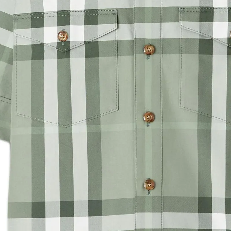 Burberry SS22 Shirt Men's Gray Green-3