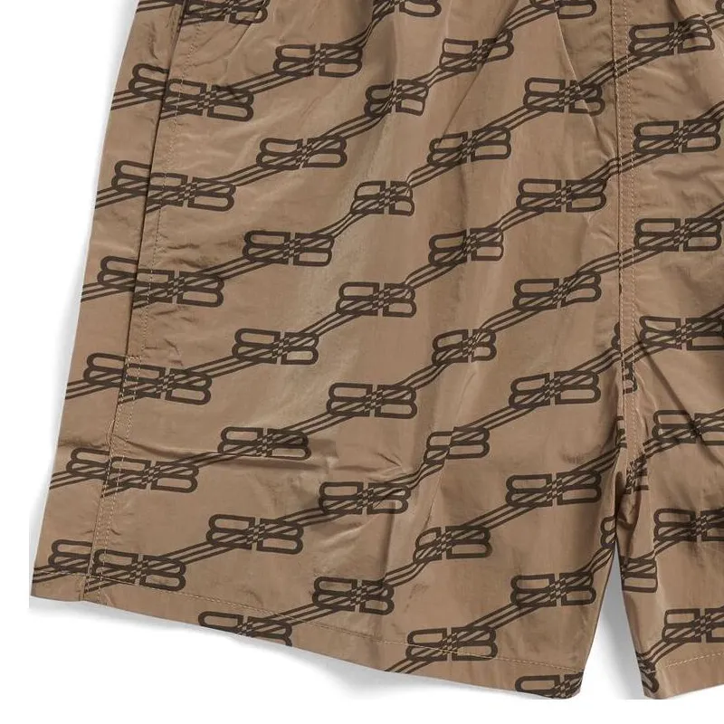 Balenciaga SS23 Casual Shorts Regular Fit Men's Brown-6