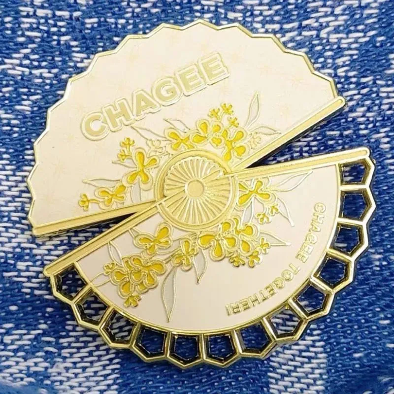 King Of Tea Princess Chongqing Osmanthus Rotating Fans-1