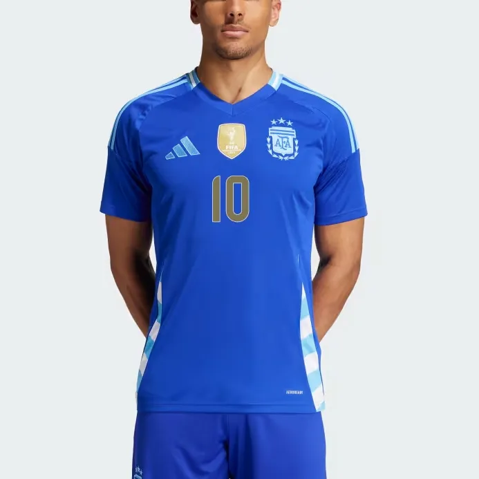 Adidas Free Shipping With AdiClub Argentina 24 Messi Away Jersey-2