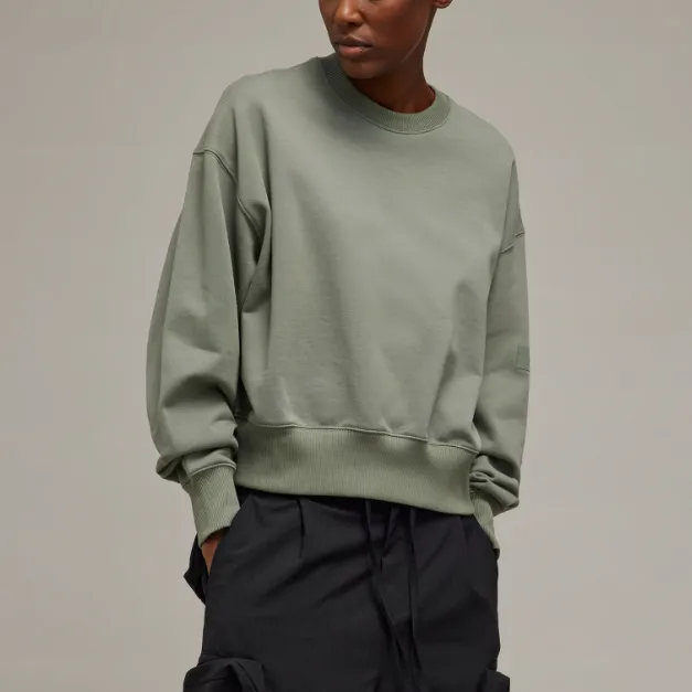 Adidas Sweatshirt Women's Gray Stone Green-1