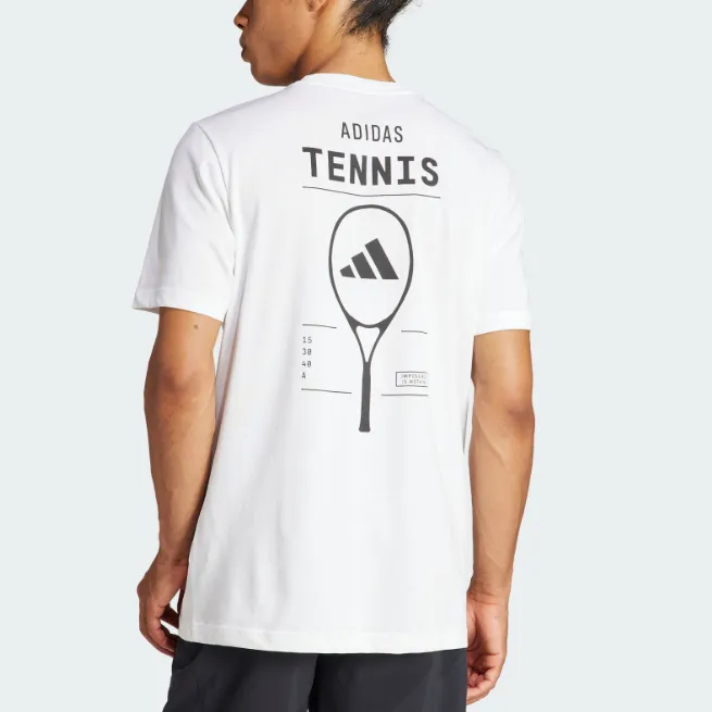 Adidas Free Shipping With AdiClub Aeroready Tennis Category Graphic Tee-1