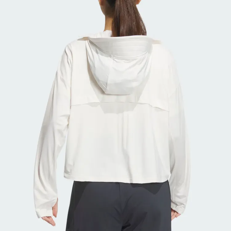 Adidas KNIT UPF JACKET Jackets Coats Women's Pink White-2