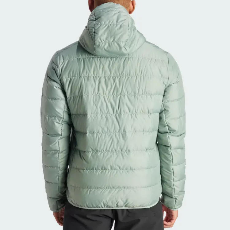 Adidas ULT TERREX MULTI LIGHT DOWN HOODED JACKET Jackets Coats Men's Silver Green-2