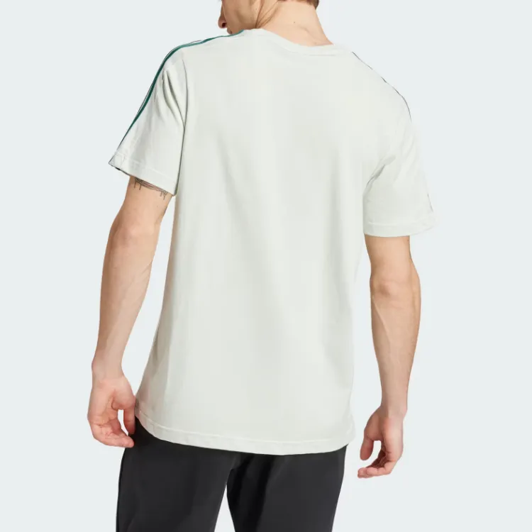 Adidas Essential T Shirt Men's Linen Green-2